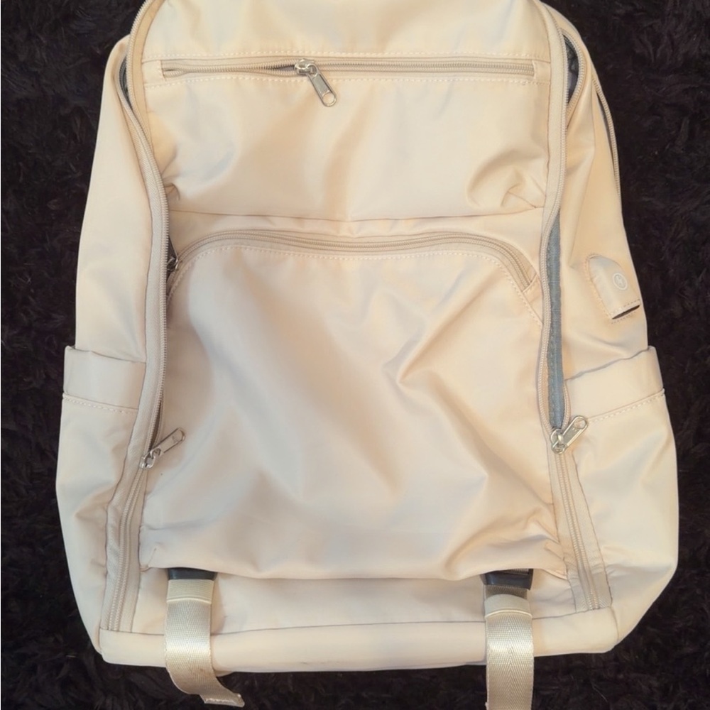 Stylish Cream Travel Backpack